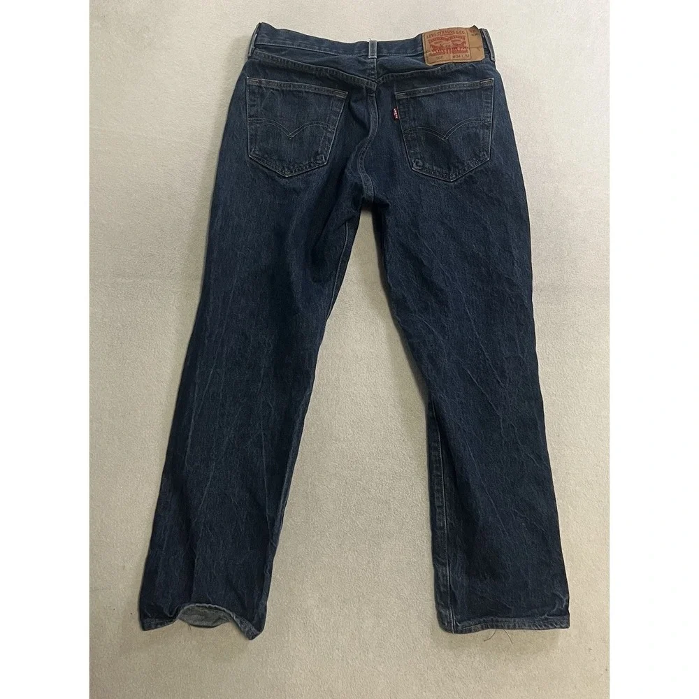 Levi's 501 Jeans Men's 34x32 (Fits 31x29) Blue Button Fly Straight Leg Denim